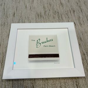 The Breakers Palm Beach Art Print - White Frame